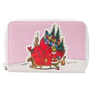 Loungefly Dr. Seuss' How the Grinch Stole Christmas! Sleigh Zip Around Wallet